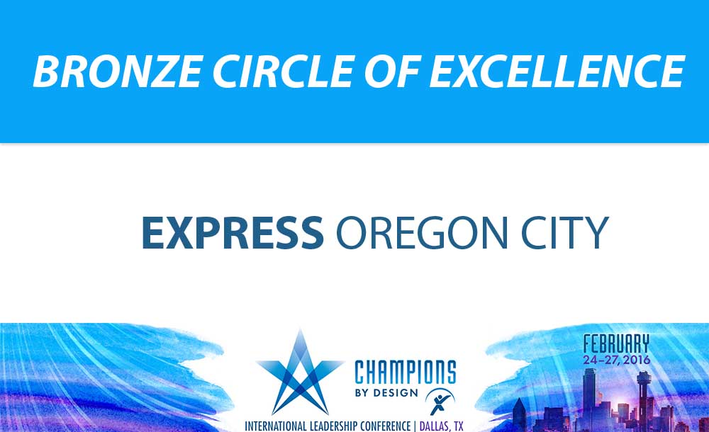 Bronze Circle of Excellence Oregon City
